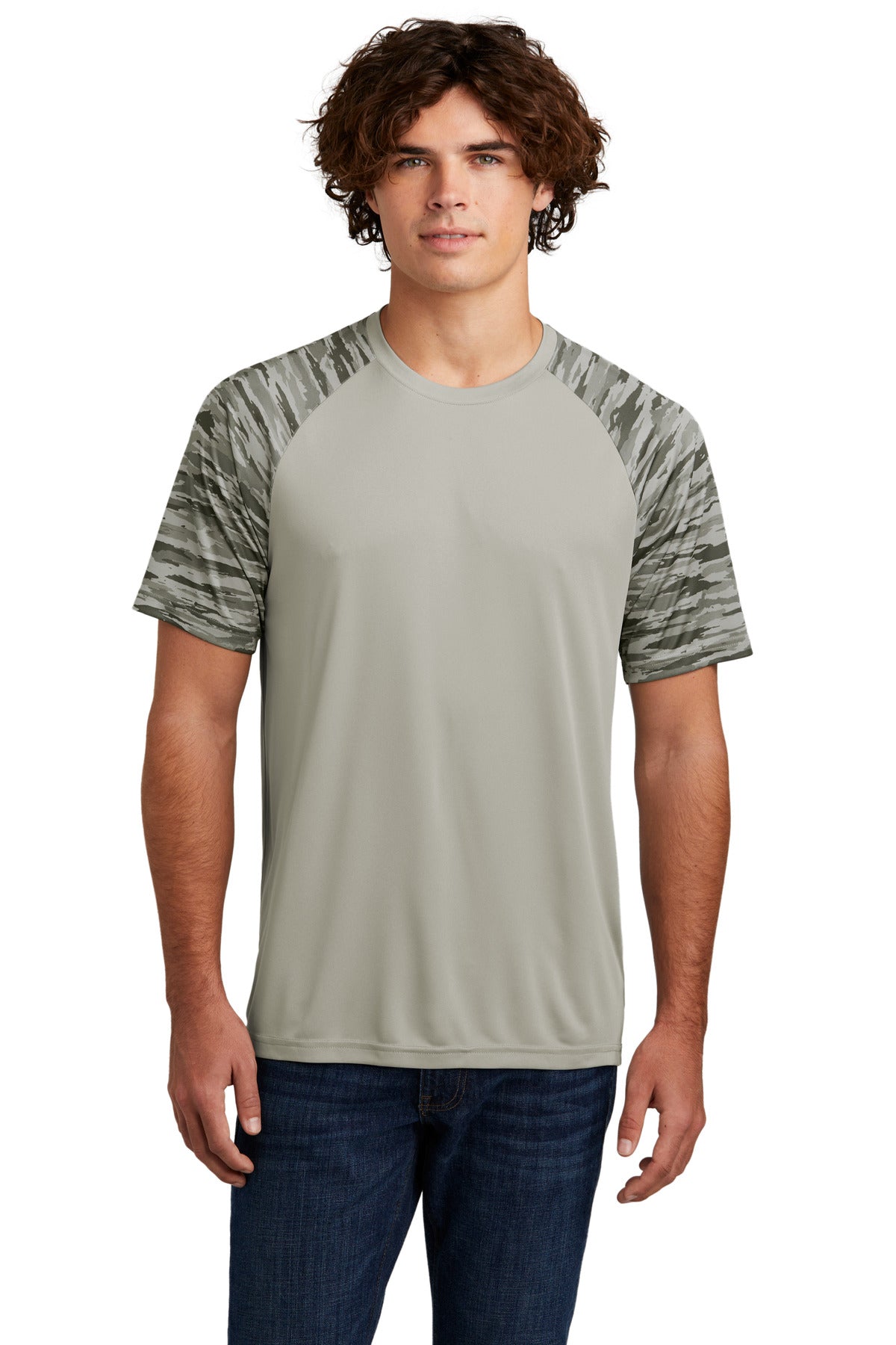 Sport-Tek Drift Camo Colorblock Tee ST376