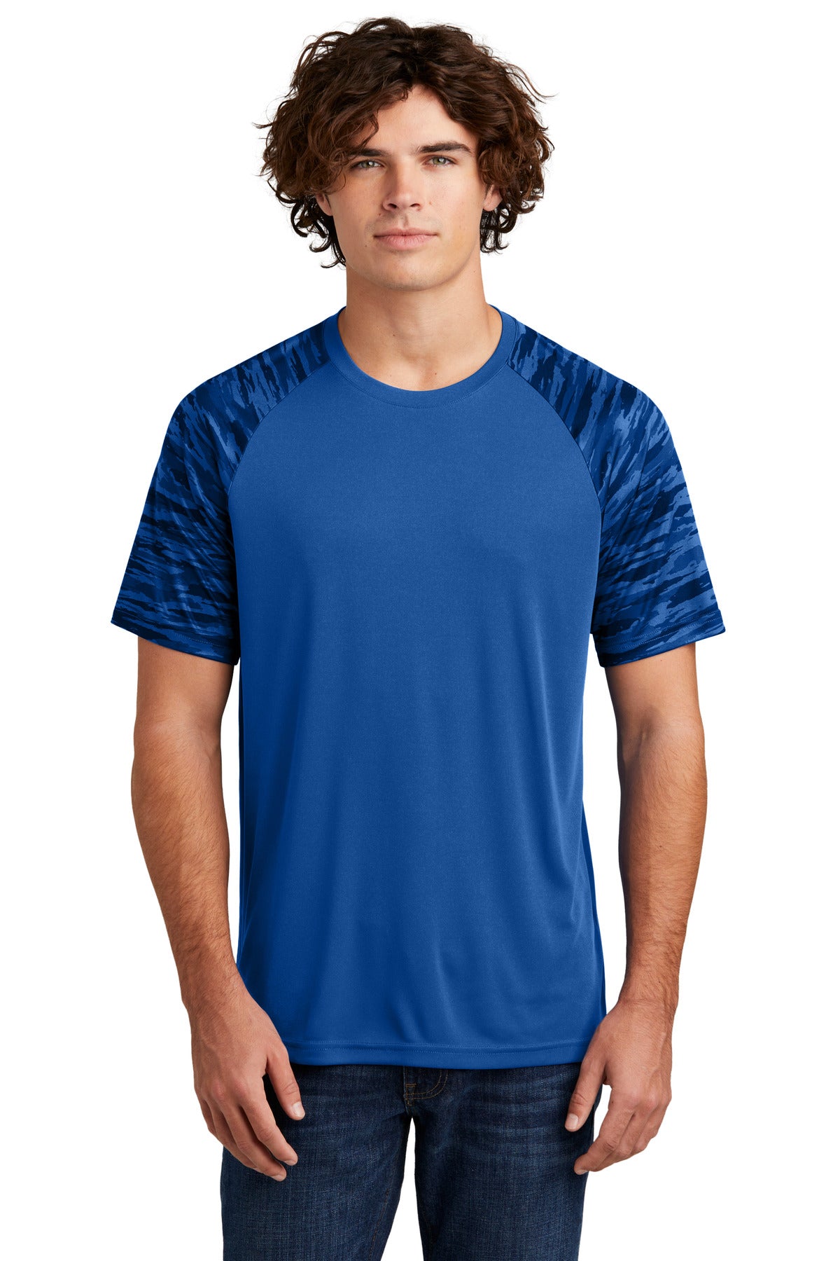 Sport-Tek Drift Camo Colorblock Tee ST376