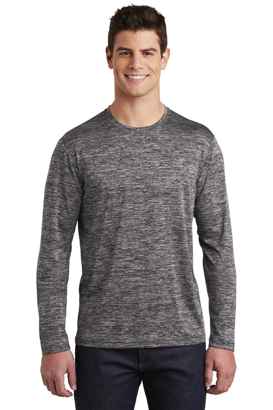 Sport-Tek  PosiCharge  Long Sleeve Electric Heather Tee. ST390LS