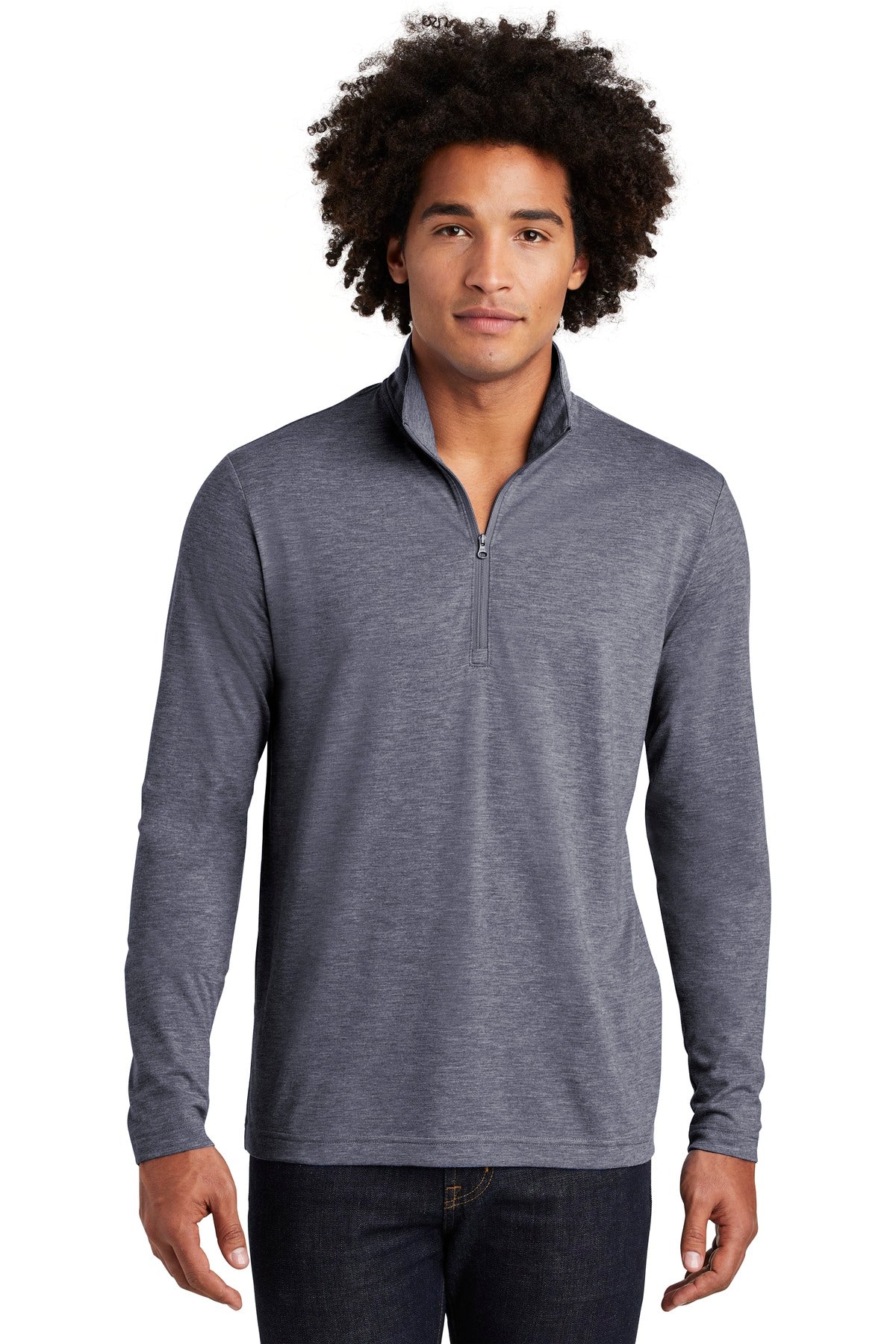 Sport-Tek  PosiCharge  Tri-Blend Wicking 1/4-Zip Pullover. ST407