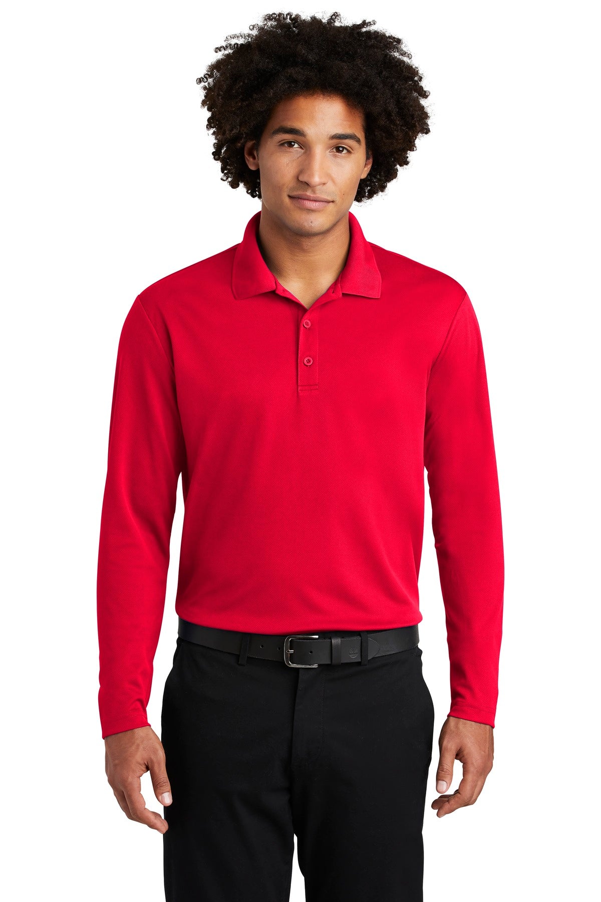 Sport-Tek  PosiCharge  RacerMesh  Long Sleeve Polo. ST640LS