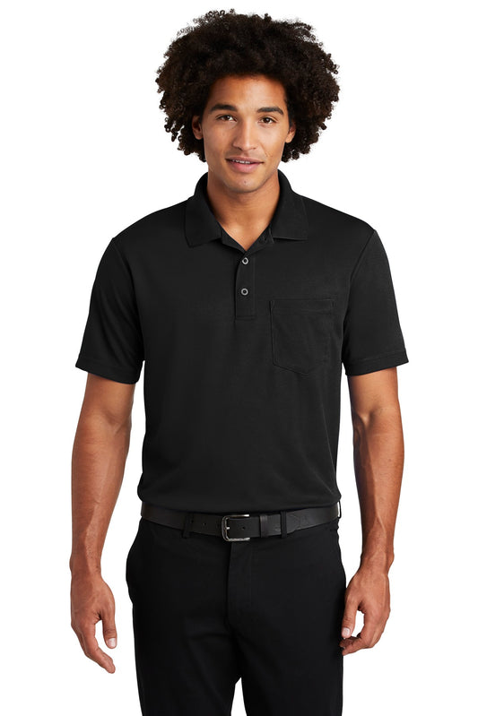 Sport-Tek  PosiCharge  RacerMesh  Pocket Polo. ST640P