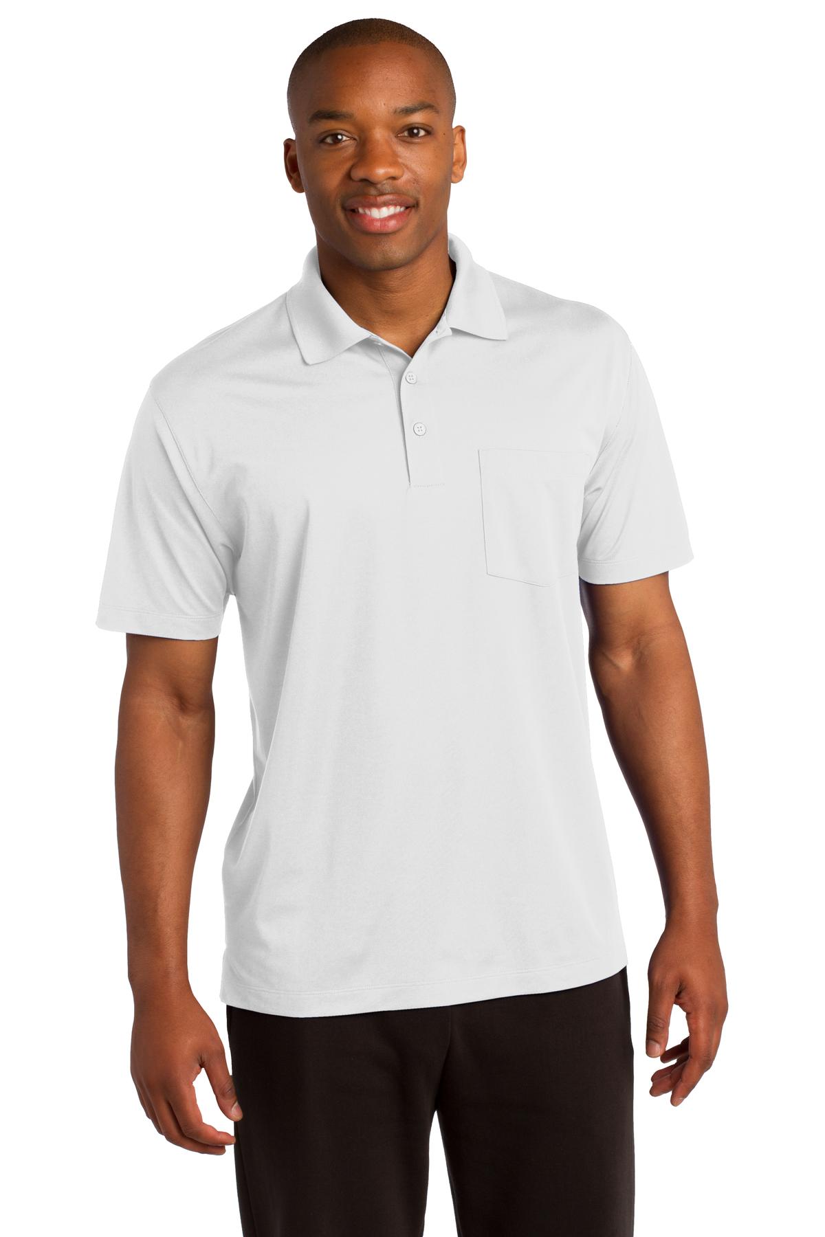 Sport-Tek Micropique Sport-Wick Pocket Polo. ST651