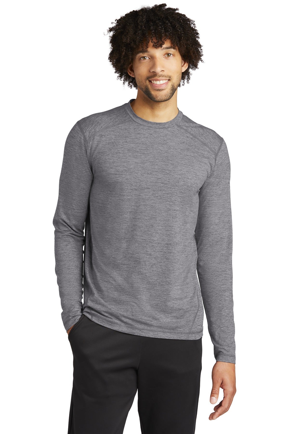 Sport-Tek  Exchange 1.5 Long Sleeve Crew. ST710