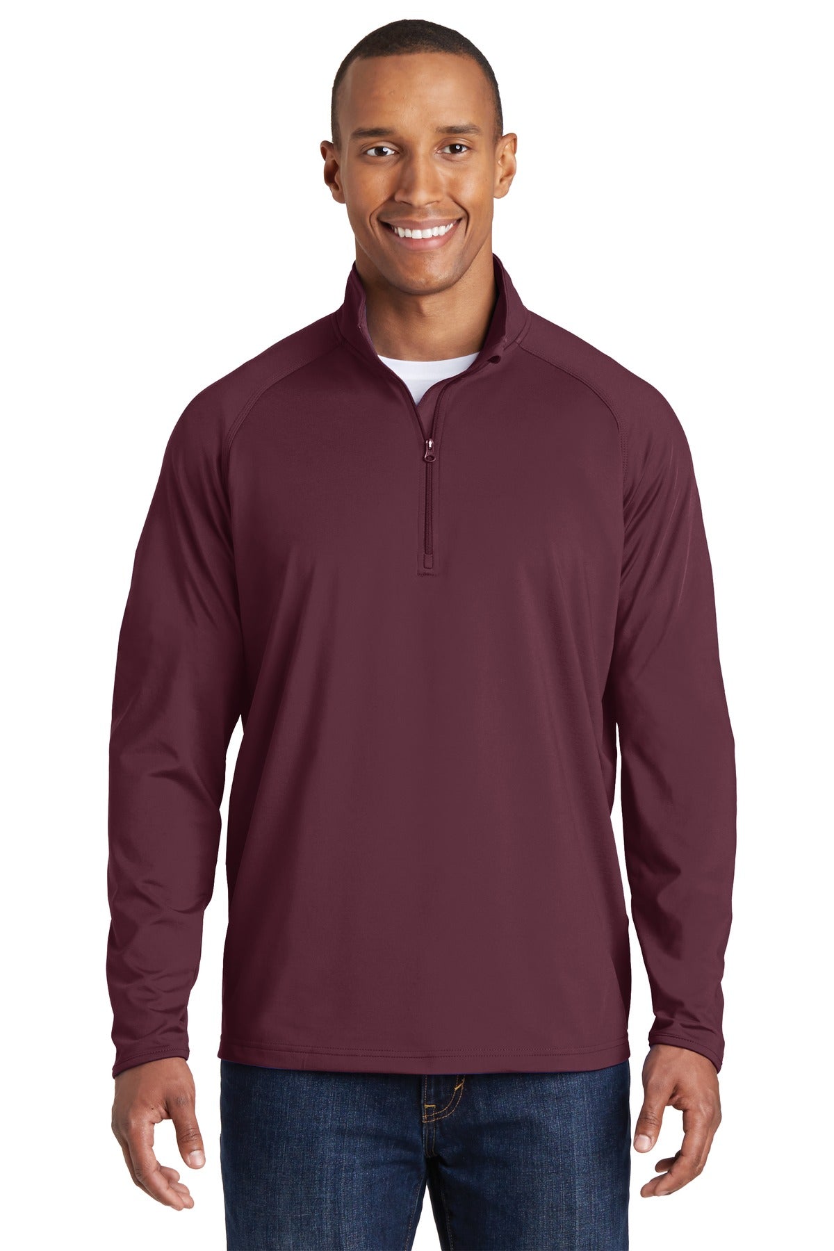 Sport-Tek Sport-Wick Stretch 1/4-Zip Pullover. ST850