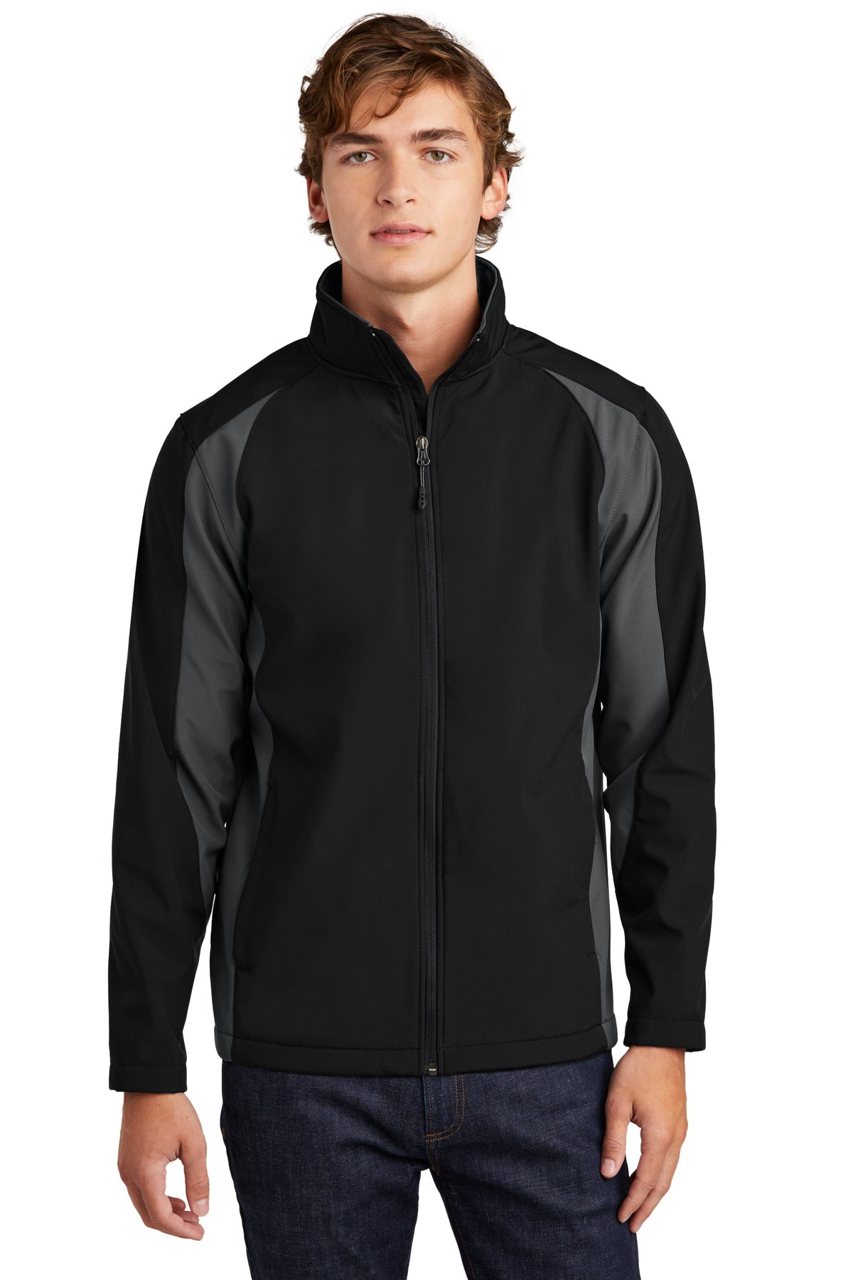 Sport-Tek Colorblock Soft Shell Jacket. ST970