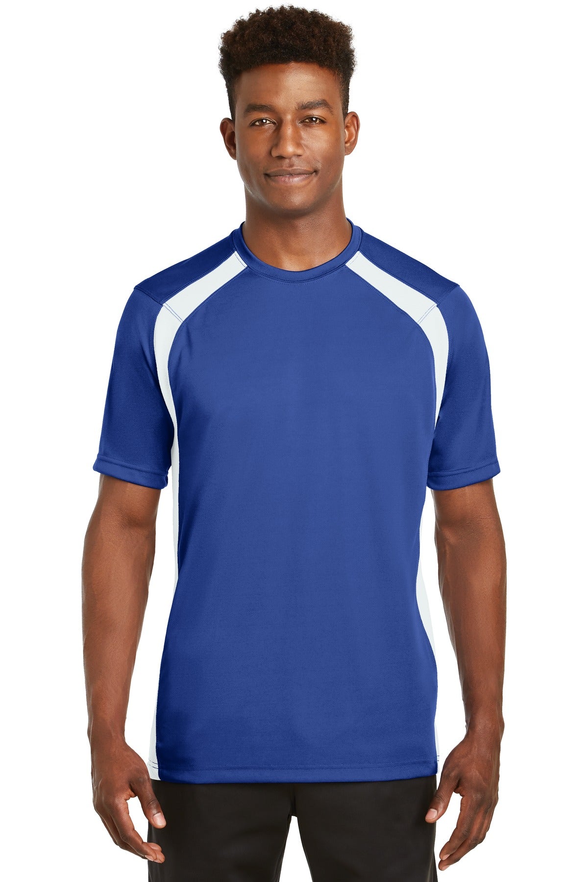 Sport-Tek Dry Zone Colorblock Crew. T478