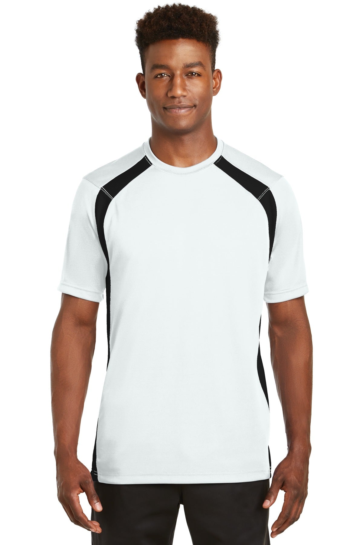 Sport-Tek Dry Zone Colorblock Crew. T478