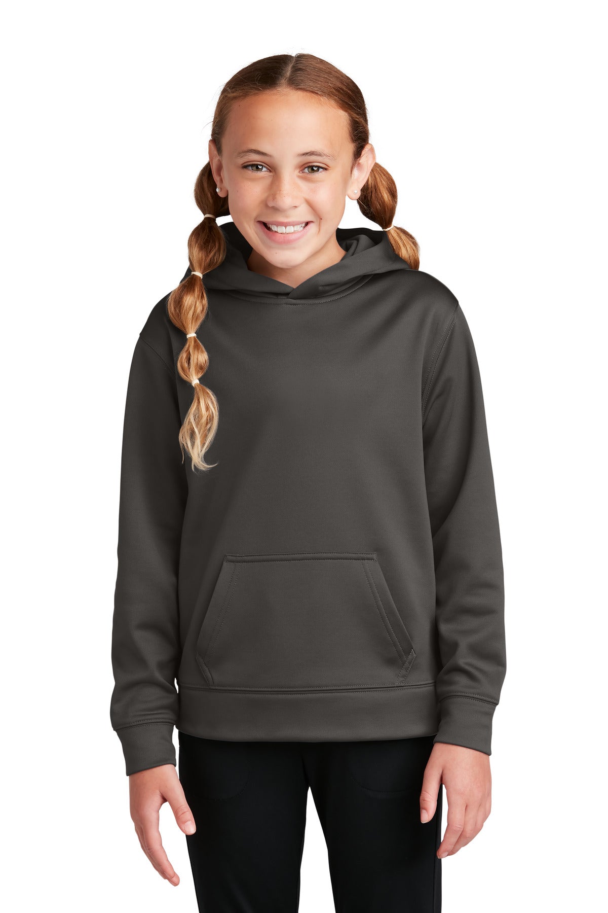 Sport-Tek Youth Sport-Wick Fleece Hooded Pullover. YST244