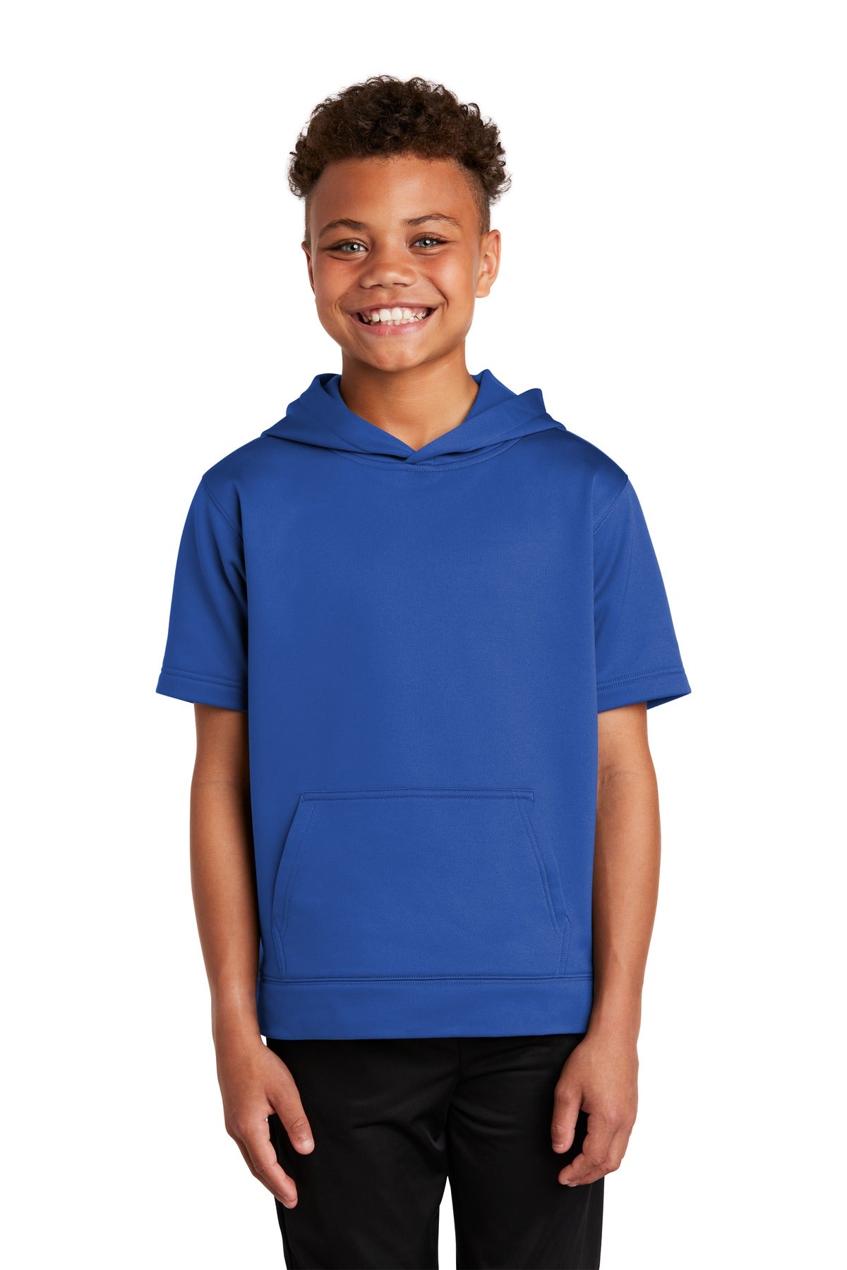 Sport-Tek  Youth Sport-Wick  Fleece Short Sleeve Hooded Pullover. YST251