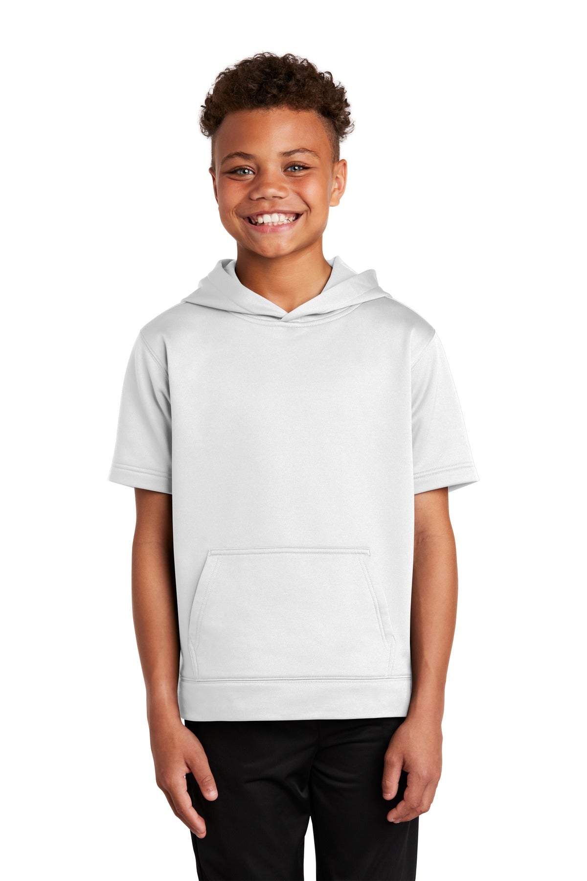 Sport-Tek  Youth Sport-Wick  Fleece Short Sleeve Hooded Pullover. YST251