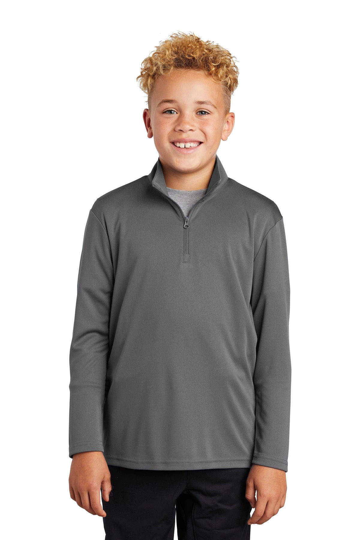 Sport-Tek  Youth PosiCharge  Competitor ‚Ñ¢ 1/4-Zip Pullover. YST357