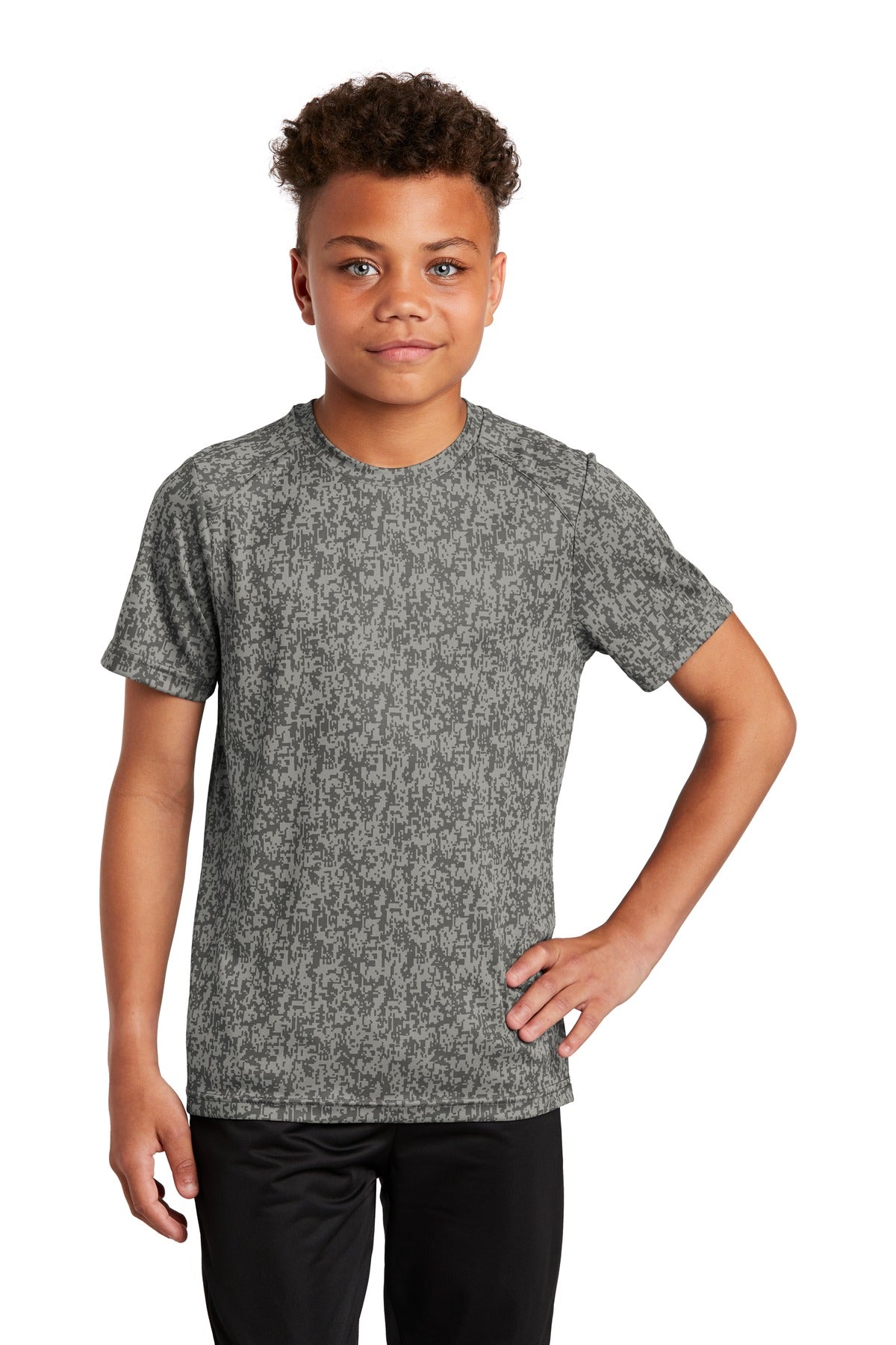 Sport-Tek  Youth Digi Camo Tee. YST460