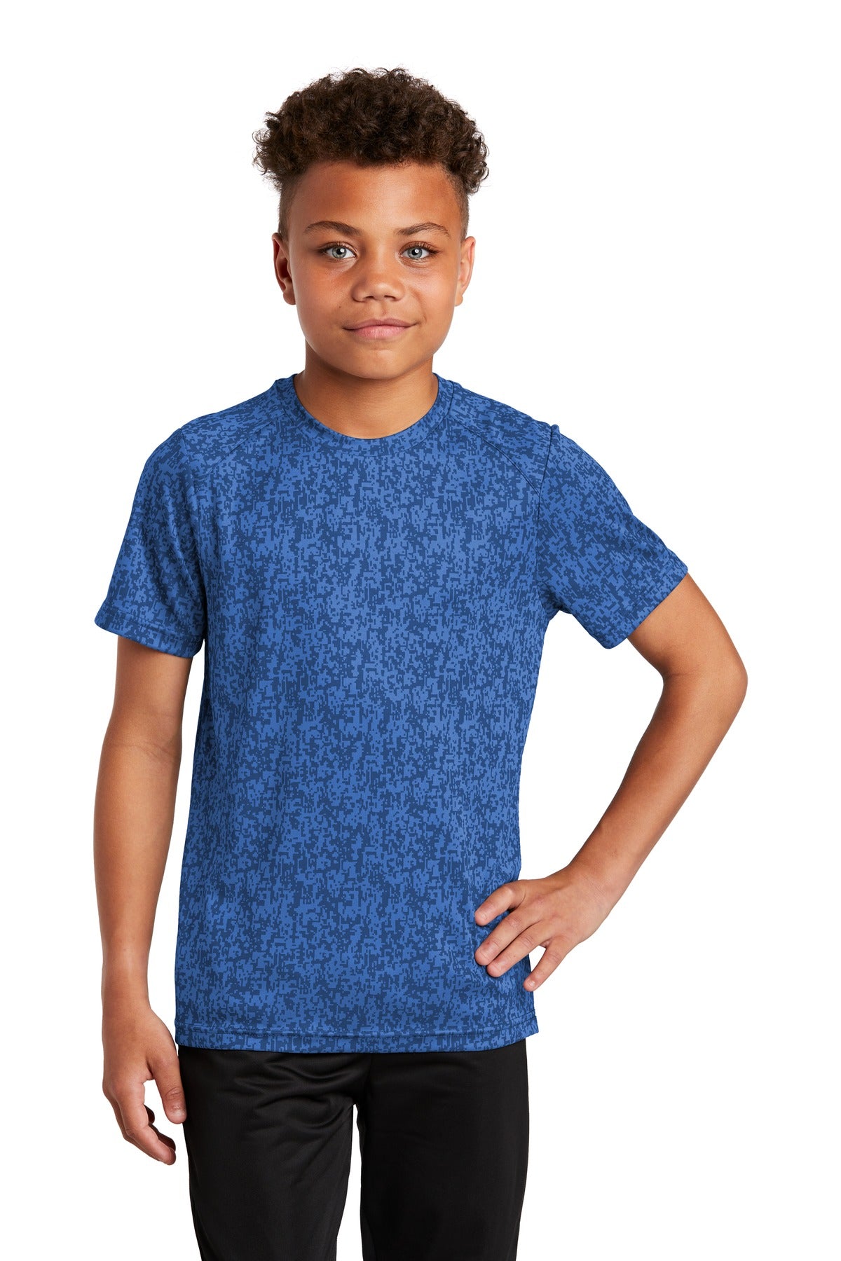 Sport-Tek  Youth Digi Camo Tee. YST460