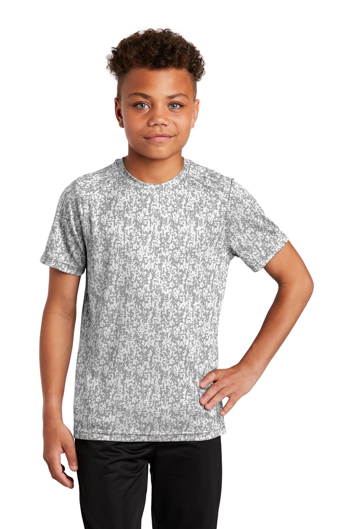 Sport-Tek  Youth Digi Camo Tee. YST460