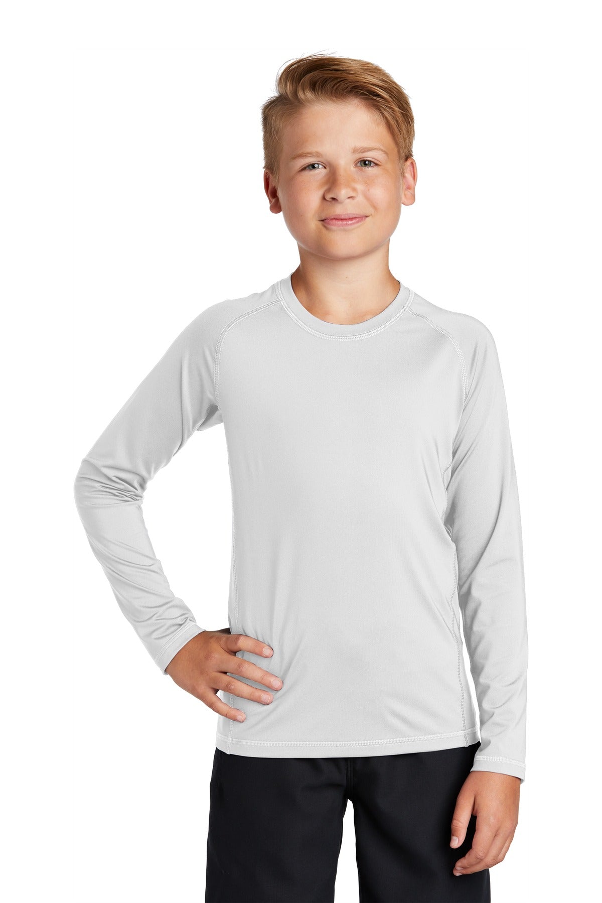 Sport-Tek  Youth Long Sleeve Rashguard Tee. YST470LS