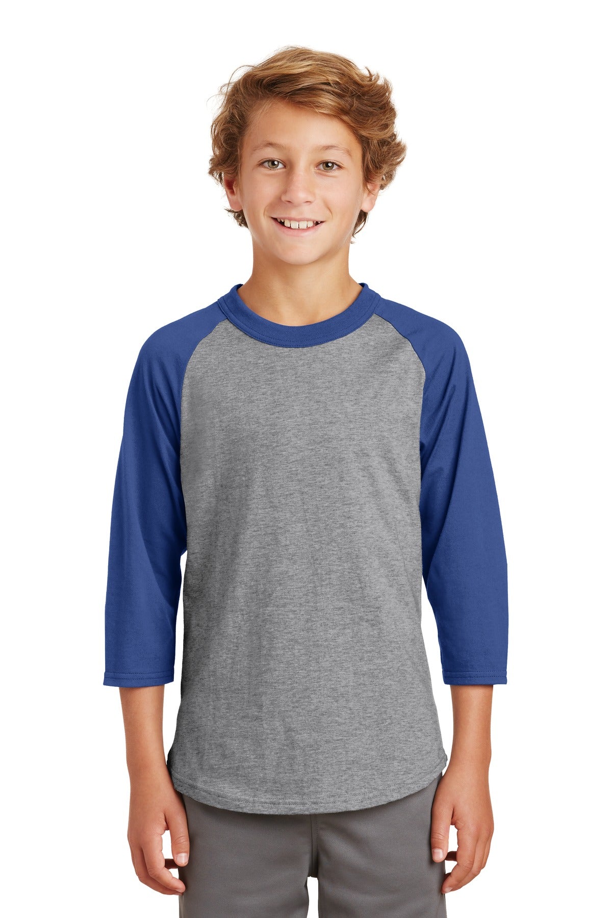 Sport-Tek Youth Colorblock Raglan Jersey.  YT200